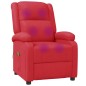vidaXL Massagesessel Rot Kunstleder vidaXL Massagesessel Rot Kunstleder