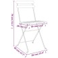 vidaXL 5-tlg. Bistro-Set Klappbar Massivholz Akazie und Stahl vidaXL 5-tlg. Bistro-Set Klappbar Massivholz Akazie und Stahl