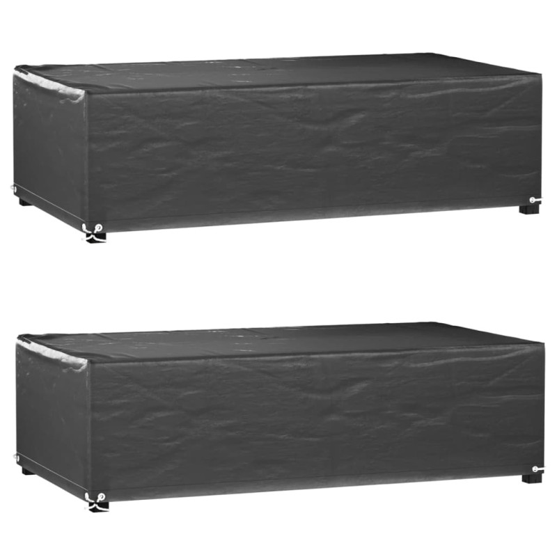 vidaXL Gartenmöbel-Abdeckungen 2 Stk. 8 Ösen 125x70x35 cm Rechteckig vidaXL Gartenmöbel-Abdeckungen 2 Stk. 8 Ösen 125x70x35 cm Rechteckig