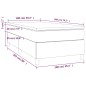 vidaXL Boxspringbett mit Matratze Schwarz 100x200 cm Kunstleder vidaXL Boxspringbett mit Matratze Schwarz 100x200 cm Kunstleder