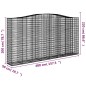 vidaXL Gabionen mit Hochbogen 8 Stk. 400x50x200/220cm Verzinktes Eisen vidaXL Gabionen mit Hochbogen 8 Stk. 400x50x200/220cm Verzinktes Eisen