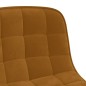 Esszimmerstühle 2 Stk. Drehbar Braun Samt Esszimmerstühle 2 Stk. Drehbar Braun Samt