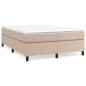 vidaXL Boxspringbett Matratze Cappuccino-Braun 160x200 cm Kunstleder vidaXL Boxspringbett Matratze Cappuccino-Braun 160x200 cm Kunstleder