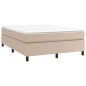 vidaXL Boxspringbett Matratze Cappuccino-Braun 160x200 cm Kunstleder vidaXL Boxspringbett Matratze Cappuccino-Braun 160x200 cm Kunstleder