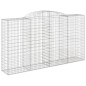vidaXL Gabionen mit Hochbogen 5 Stk. 300x50x160/180cm Verzinktes Eisen vidaXL Gabionen mit Hochbogen 5 Stk. 300x50x160/180cm Verzinktes Eisen