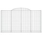 vidaXL Gabionen mit Hochbogen 5 Stk. 300x50x160/180cm Verzinktes Eisen vidaXL Gabionen mit Hochbogen 5 Stk. 300x50x160/180cm Verzinktes Eisen