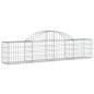 vidaXL Gabionen mit Hochbogen 2 Stk. 200x30x40/60 cm Verzinktes Eisen vidaXL Gabionen mit Hochbogen 2 Stk. 200x30x40/60 cm Verzinktes Eisen