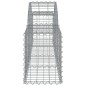 vidaXL Gabionen mit Hochbogen 2 Stk. 200x30x40/60 cm Verzinktes Eisen vidaXL Gabionen mit Hochbogen 2 Stk. 200x30x40/60 cm Verzinktes Eisen