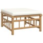 vidaXL 8-tlg. Garten-Lounge-Set mit Cremeweißen Kissen Bambus vidaXL 8-tlg. Garten-Lounge-Set mit Cremeweißen Kissen Bambus