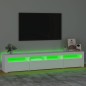 vidaXL TV-Schrank mit LED-Leuchten Weiß 210x35x40 cm vidaXL TV-Schrank mit LED-Leuchten Weiß 210x35x40 cm