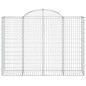 vidaXL Gabionen mit Hochbogen 18Stk. 200x50x140/160cm Verzinktes Eisen vidaXL Gabionen mit Hochbogen 18Stk. 200x50x140/160cm Verzinktes Eisen