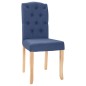 Esszimmerstühle 4 Stk. Blau Stoff Esszimmerstühle 4 Stk. Blau Stoff