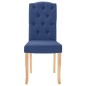 Esszimmerstühle 4 Stk. Blau Stoff Esszimmerstühle 4 Stk. Blau Stoff