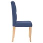 Esszimmerstühle 4 Stk. Blau Stoff Esszimmerstühle 4 Stk. Blau Stoff