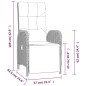 vidaXL 3-tlg. Garten-Essgruppe mit Kissen Grau Poly Rattan vidaXL 3-tlg. Garten-Essgruppe mit Kissen Grau Poly Rattan