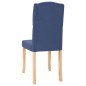 Esszimmerstühle 4 Stk. Blau Stoff Esszimmerstühle 4 Stk. Blau Stoff