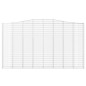 vidaXL Gabionen mit Hochbogen 2 Stk. 400x30x220/240cm Verzinktes Eisen vidaXL Gabionen mit Hochbogen 2 Stk. 400x30x220/240cm Verzinktes Eisen