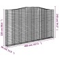 vidaXL Gabionen mit Hochbogen 2 Stk. 400x30x220/240cm Verzinktes Eisen vidaXL Gabionen mit Hochbogen 2 Stk. 400x30x220/240cm Verzinktes Eisen