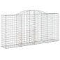 vidaXL Gabionen mit Hochbogen 7 Stk. 300x50x140/160cm Verzinktes Eisen vidaXL Gabionen mit Hochbogen 7 Stk. 300x50x140/160cm Verzinktes Eisen