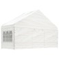 vidaXL Pavillon mit Dach Weiß 13,38x5,88x3,75 m Polyethylen vidaXL Pavillon mit Dach Weiß 13,38x5,88x3,75 m Polyethylen