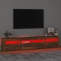 vidaXL TV-Schrank mit LED-Leuchten Räuchereiche 210x35x40 cm vidaXL TV-Schrank mit LED-Leuchten Räuchereiche 210x35x40 cm