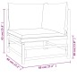 vidaXL 11-tlg. Garten-Lounge-Set mit Hellgrauen Kissen Bambus vidaXL 11-tlg. Garten-Lounge-Set mit Hellgrauen Kissen Bambus