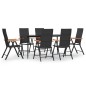 vidaXL 7-tlg. Garten-Essgruppe Schwarz und Braun Poly Rattan vidaXL 7-tlg. Garten-Essgruppe Schwarz und Braun Poly Rattan