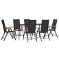 vidaXL 7-tlg. Garten-Essgruppe Schwarz und Braun Poly Rattan vidaXL 7-tlg. Garten-Essgruppe Schwarz und Braun Poly Rattan