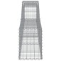 vidaXL Gabionen mit Hochbogen 8 Stk. 400x30x40/60 cm Verzinktes Eisen vidaXL Gabionen mit Hochbogen 8 Stk. 400x30x40/60 cm Verzinktes Eisen