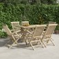 vidaXL Gartenstühle 6 Stk. Klappbar Grau 56x61x89 cm Massivholz Teak vidaXL Gartenstühle 6 Stk. Klappbar Grau 56x61x89 cm Massivholz Teak