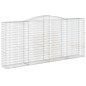 vidaXL Gabionen mit Hochbogen 4 Stk. 400x50x180/200cm Verzinktes Eisen vidaXL Gabionen mit Hochbogen 4 Stk. 400x50x180/200cm Verzinktes Eisen