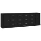 vidaXL Sideboards 3 Stk. Schwarz Holzwerkstoff vidaXL Sideboards 3 Stk. Schwarz Holzwerkstoff