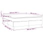 vidaXL Boxspringbett mit Matratze Schwarz 180x200 cm Kunstleder vidaXL Boxspringbett mit Matratze Schwarz 180x200 cm Kunstleder