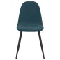 Esszimmerstühle 2 Stk. Blau Samt Esszimmerstühle 2 Stk. Blau Samt