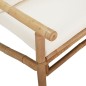vidaXL 3-tlg. Garten-Lounge-Set mit Kissen Creme Bambus vidaXL 3-tlg. Garten-Lounge-Set mit Kissen Creme Bambus