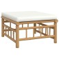 vidaXL 8-tlg. Garten-Lounge-Set mit Cremeweißen Kissen Bambus vidaXL 8-tlg. Garten-Lounge-Set mit Cremeweißen Kissen Bambus