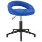 Esszimmerstühle 2 Stk. Drehbar Blau Samt Esszimmerstühle 2 Stk. Drehbar Blau Samt