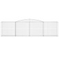 vidaXL Gabionen mit Hochbogen 10 Stk 400x50x100/120cm Verzinktes Eisen vidaXL Gabionen mit Hochbogen 10 Stk 400x50x100/120cm Verzinktes Eisen