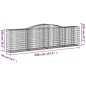 vidaXL Gabionen mit Hochbogen 10 Stk 400x50x100/120cm Verzinktes Eisen vidaXL Gabionen mit Hochbogen 10 Stk 400x50x100/120cm Verzinktes Eisen