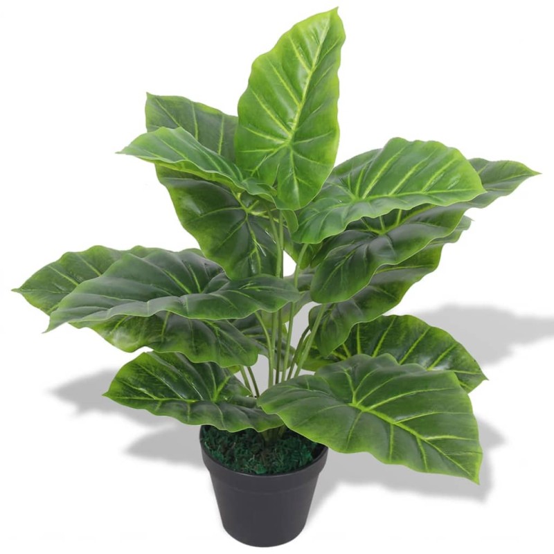 vidaXL Künstliche Taro-Pflanze mit Topf 45 cm Grün vidaXL Künstliche Taro-Pflanze mit Topf 45 cm Grün