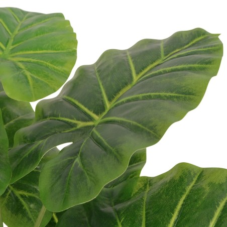 vidaXL Künstliche Taro-Pflanze mit Topf 45 cm Grün