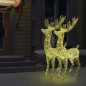 vidaXL XXL Rentiere Weihnachtsdekoration Acryl 250 LED 2 Stk. 180 cm vidaXL XXL Rentiere Weihnachtsdekoration Acryl 250 LED 2 Stk. 180 cm