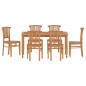 vidaXL 7-tlg. Garten-Essgruppe Massivholz Teak vidaXL 7-tlg. Garten-Essgruppe Massivholz Teak