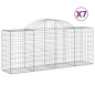 vidaXL Gabionen mit Hochbogen 7 Stk. 200x50x80/100 cm Verzinktes Eisen vidaXL Gabionen mit Hochbogen 7 Stk. 200x50x80/100 cm Verzinktes Eisen