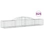 vidaXL Gabionen mit Hochbogen 25 Stk. 300x50x40/60 cm Verzinktes Eisen vidaXL Gabionen mit Hochbogen 25 Stk. 300x50x40/60 cm Verzinktes Eisen