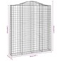 vidaXL Gabionen mit Hochbogen 5 Stk. 200x30x220/240cm Verzinktes Eisen vidaXL Gabionen mit Hochbogen 5 Stk. 200x30x220/240cm Verzinktes Eisen