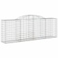 vidaXL Gabionen mit Hochbogen 11 Stk 300x50x100/120cm Verzinktes Eisen vidaXL Gabionen mit Hochbogen 11 Stk 300x50x100/120cm Verzinktes Eisen
