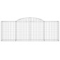 vidaXL Gabionen mit Hochbogen 11 Stk 300x50x100/120cm Verzinktes Eisen vidaXL Gabionen mit Hochbogen 11 Stk 300x50x100/120cm Verzinktes Eisen