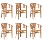 vidaXL 7-tlg. Garten-Essgruppe Massivholz Teak vidaXL 7-tlg. Garten-Essgruppe Massivholz Teak