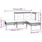 vidaXL 8-tlg. Garten-Lounge-Set mit Kissen Grau Poly Rattan vidaXL 8-tlg. Garten-Lounge-Set mit Kissen Grau Poly Rattan